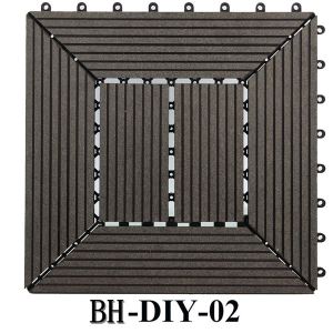 بلاط ديكور السفينة في الهواء الطلق الخشب البلاستيك المركب ديي المتشابكة